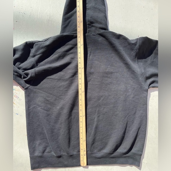 Men's Texas Christian University Hoodie Black Spell-Out L College TCU NCAA Big12 - Picture 11 of 12